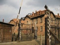 Auschwitz Gate Royalty Free Stock Photo