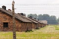 Auschwitz II - Birkenau barracks Royalty Free Stock Photo