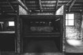 Auschwitz II - Birkenau barracks interior Royalty Free Stock Photo