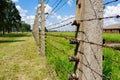 Auschwitz II - Birkenau electrified fence Royalty Free Stock Photo