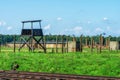 Auschwitz II-Birkenau, the extermination camp guard towers