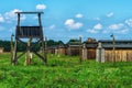 Auschwitz II-Birkenau, the extermination camp guard towers