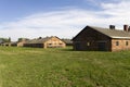 Auschwitz II -Birkenau Extermination camp wooden housing Royalty Free Stock Photo