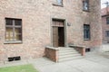 Auschwitz extermination camp  Entrance Block 15 Royalty Free Stock Photo