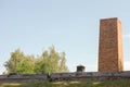 Auschwitz Extermination camp crematorium chimney Royalty Free Stock Photo