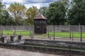 Electrified fence of the Auschwitz concentration camp near Krakow, Poland