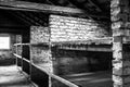 AUSCHWITZ, POLAND - July 11, 2017.Barrack inside living room at