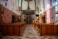 Auschwitz, Poland -The Don Bosco catholic church interior Royalty Free Stock Photo