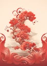 Auspicious Symbol Chinese new year pattern