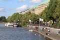 Aussenalster lake in Hamburg, Germany