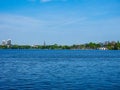 Aussenalster (Outer Alster lake) in Hamburg hdr