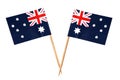 Aussie Flags Royalty Free Stock Photo