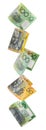 Aussie Money Border Royalty Free Stock Photo