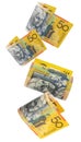 Aussie Money, Falling Royalty Free Stock Photo