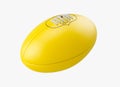Aussie Rules Ball Yellow Royalty Free Stock Photo