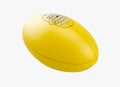 Aussie Rules Ball Yellow Royalty Free Stock Photo