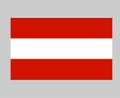 Austria Flag National Europe Emblem Symbol Icon Vector Royalty Free Stock Photo