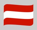Austria Flag National Europe Emblem Ribbon Icon Vector Royalty Free Stock Photo