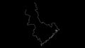 Aust-Agder Norway map outline animation