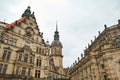 The austere architecture of Germany. Historic buildings of Dresden