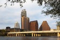 A View of the Skyline Austin at Sunset in Texas