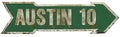 Austin City Limits Directional Arrow Sign Royalty Free Stock Photo