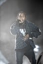 Kendrick Lamar in concert at Austin City Limits Royalty Free Stock Photo