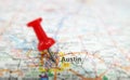 Austin map Royalty Free Stock Photo