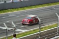 Austin Mini Cooper S in Circuit de Barcelona, Catalonia, Spain. Royalty Free Stock Photo