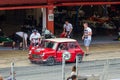 Austin Mini Cooper S in Circuit de Barcelona, Catalonia, Spain Royalty Free Stock Photo