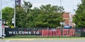 Austin Peay State University Welcome Sign, Clarksville, TN Royalty Free Stock Photo