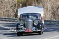 1949 Austin Princess sedan towing a caravan