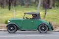 1937 Austin 7 Ruby Roadster driving on country road