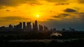 Austin Skyline Cityscape Sunrise Over Downtown Royalty Free Stock Photo