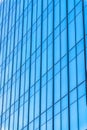 Austin, Texas- Close-up of a glass wall of a modern building Royalty Free Stock Photo