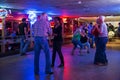 People dancing in the Broken Spoke dance hall in Austin, Texas Royalty Free Stock Photo