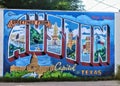 Austin Texas mural Royalty Free Stock Photo