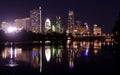 Austin Texas by night Royalty Free Stock Photo