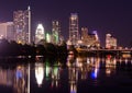 Austin Texas by night Royalty Free Stock Photo