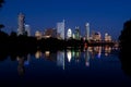 Austin Texas by night Royalty Free Stock Photo
