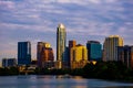 Austin texas skyline cityscape morning sunrise