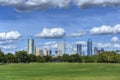 Austin, Texas skyline from Zilker Park Royalty Free Stock Photo