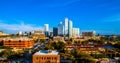 Austin Texas Sunset aerial drone views Skyline Cityscape