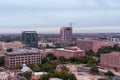 Rooftop view of the Austin, Texas Skyline at Sunrise Royalty Free Stock Photo