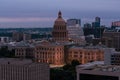 Rooftop view of the Austin, Texas Skyline at Sunrise Royalty Free Stock Photo