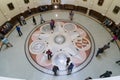 Austin, TX/USA - circa February 2016: Mosaic showing the seals of the six nations that have governed Texas in State Capitol Royalty Free Stock Photo