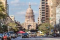 Austin, TX/USA - circa February 2016: Texas State Capitol seen from Congress Avenue in Austin, TX