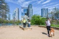 Statue of Stevie Ray Vaughan in Austin, Tx