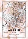 Austin - United States Daphne Marble Map