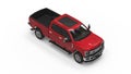 Various angled of a rendering of a Red Ford Truck F-150 Royalty Free Stock Photo